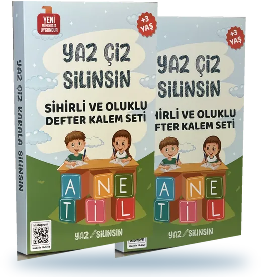 2 adet Yaz Silinsin seti kutusu