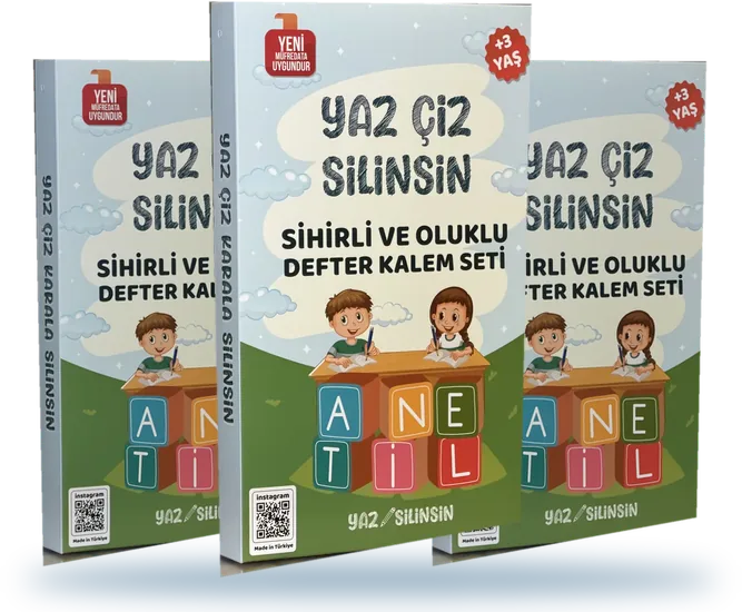 3 adet Yaz Silinsin seti kutusu