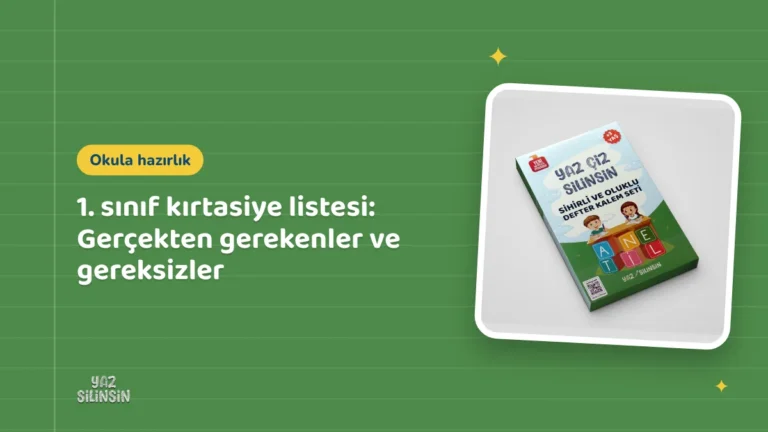 1. sınıf kırtasiye listesi: Gerçekten gerekenler ve gereksizler