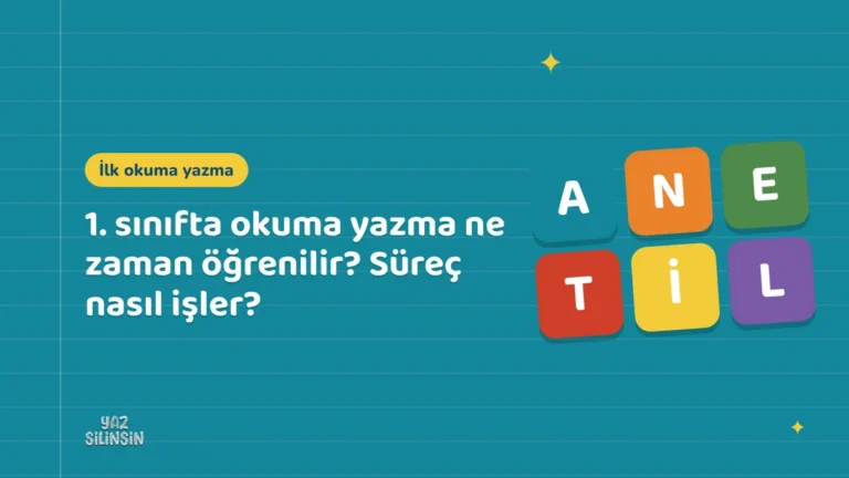1. sınıfta okuma yazma ne zaman öğrenilir? Süreç nasıl işler?