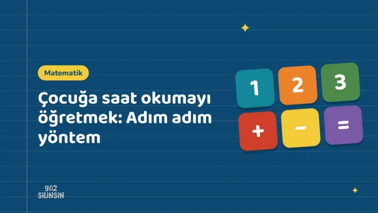 Çocuğa saat okumayı öğretmek: Adım adım yöntem