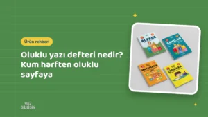 Oluklu yazı defteri nedir? Kum harften oluklu sayfaya