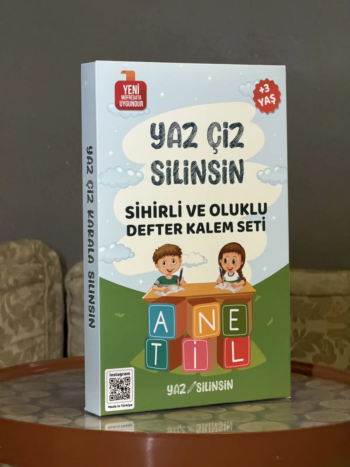 Yaz Silinsin Sihirli ve Oluklu Defter Kalem Seti